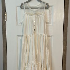 Joyfolie white high low dress